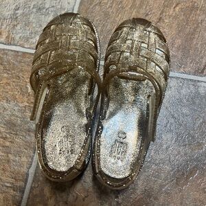 GAP Jelly Gold glitter Sandals